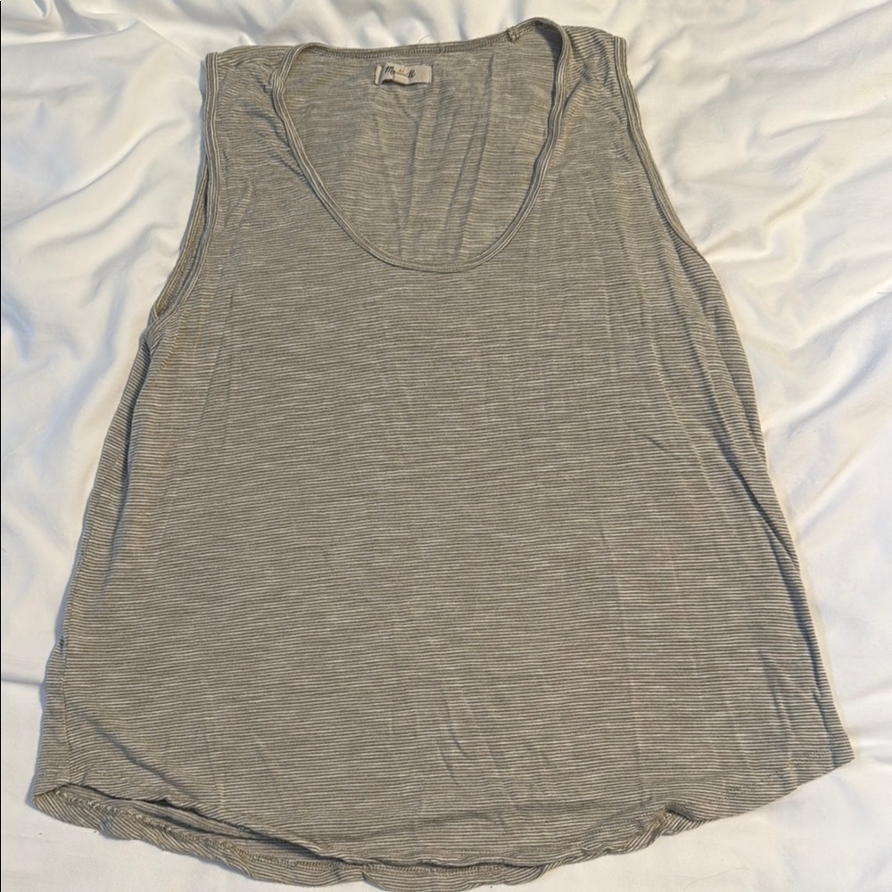 Madewell Striped Tunic Tank Sz:L